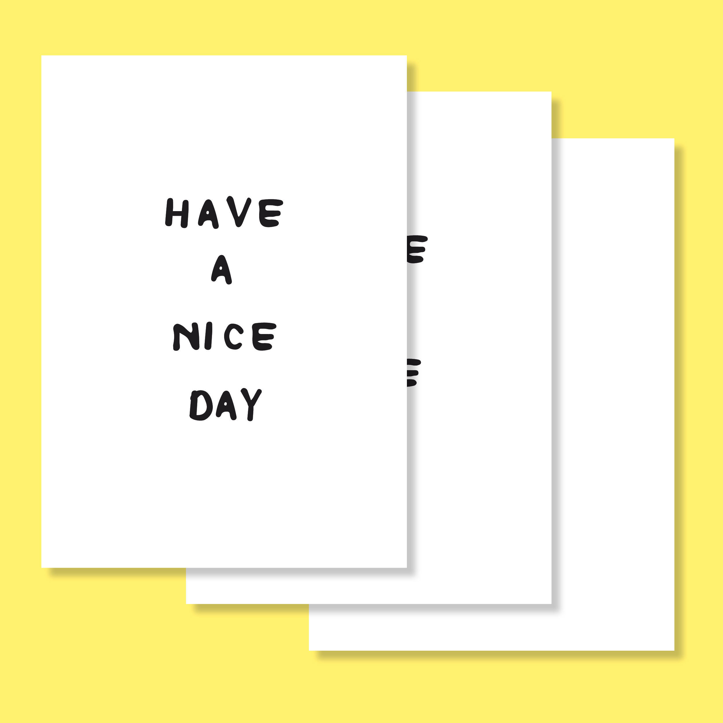 Postkarten Set "NICE DAY" Postkarten Set "NICE DAY"